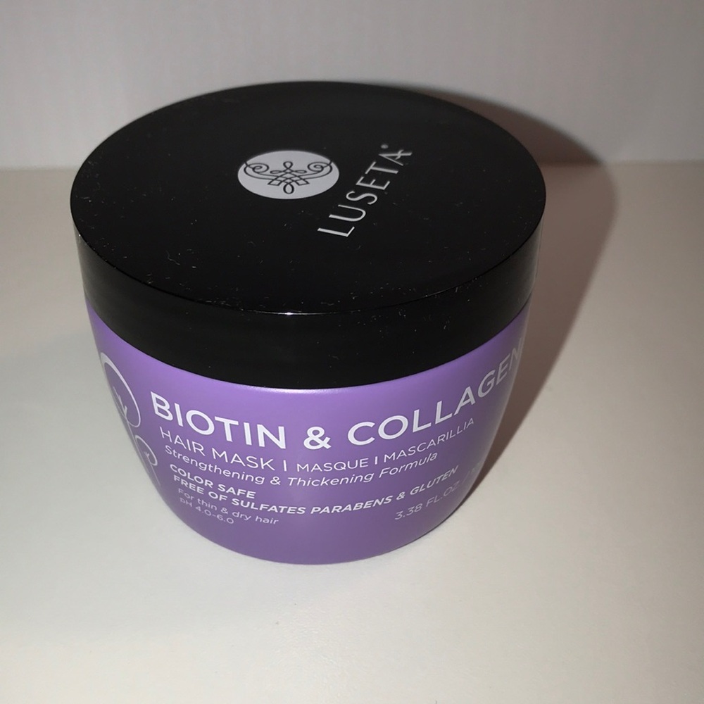 Luseta Biotin & Collagen Hair Mask 3.38 oz For Thin & Dry Hair NEW